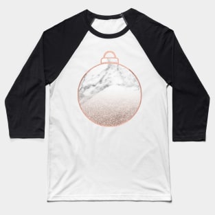 Rose gold Christmas bauble II Baseball T-Shirt